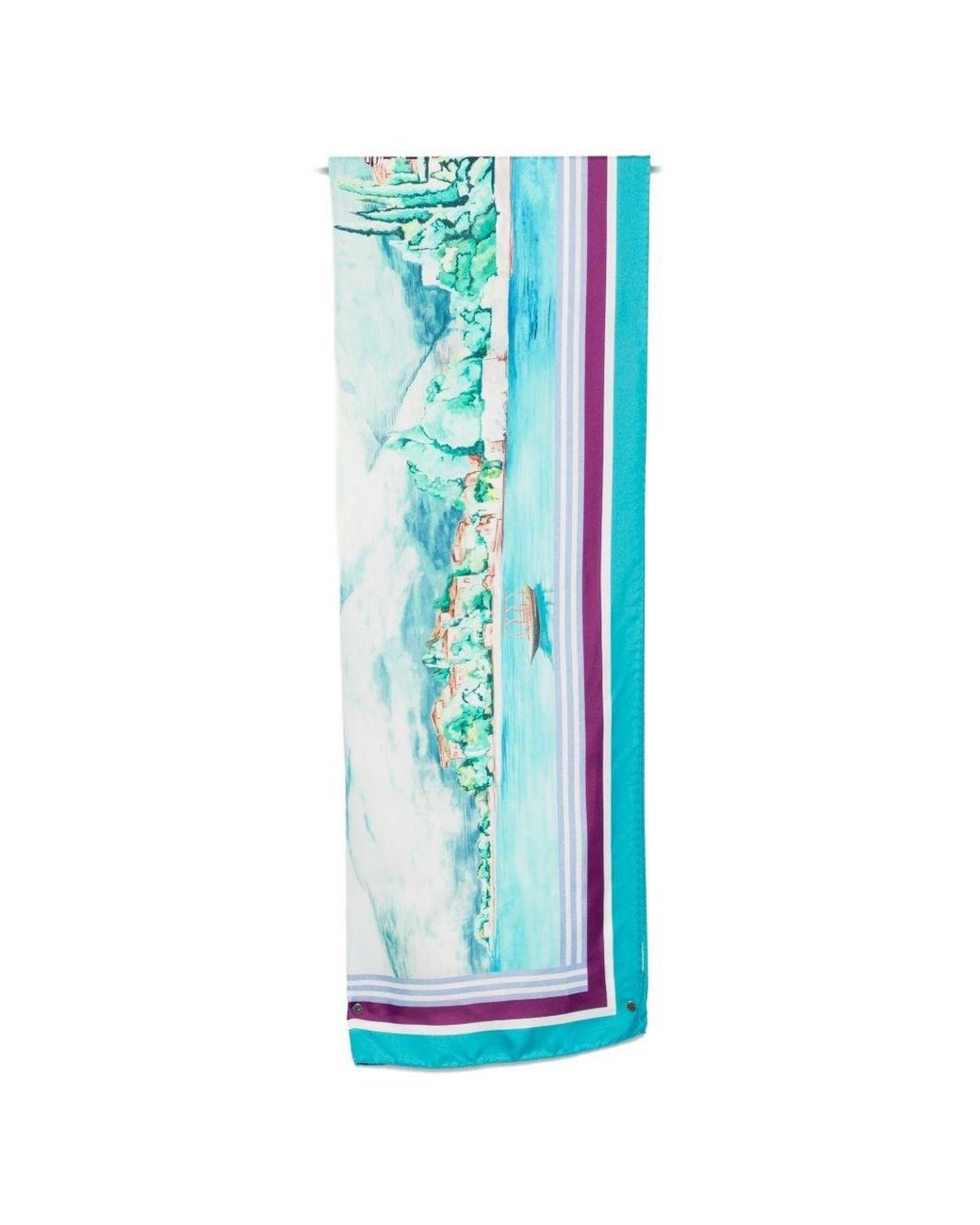Forte_forte Blue Lake Como Print Foulard
