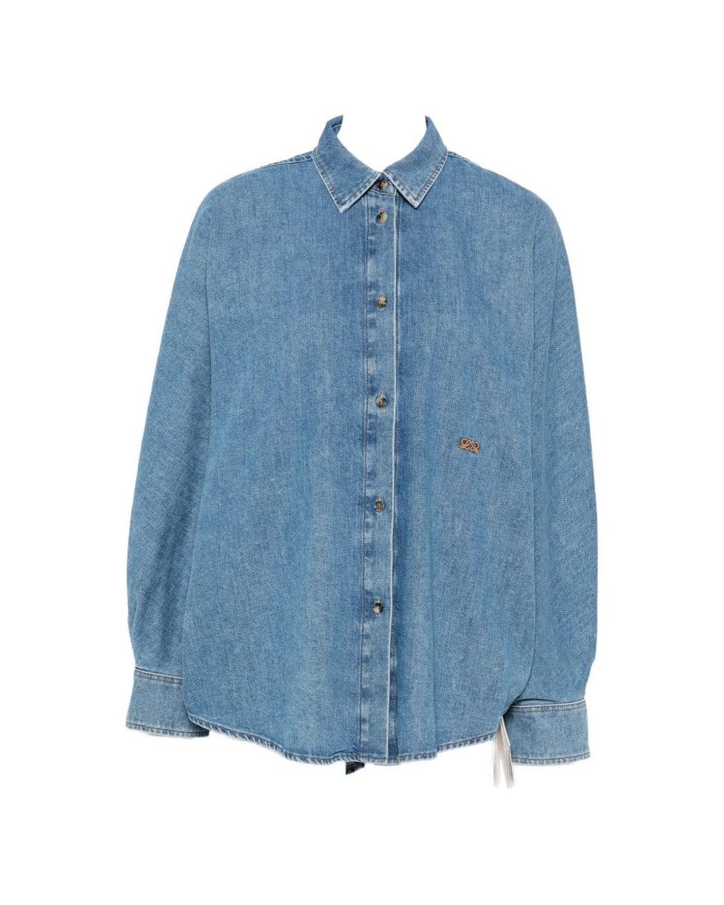 Loewe Blue Anagram Denim Shirt