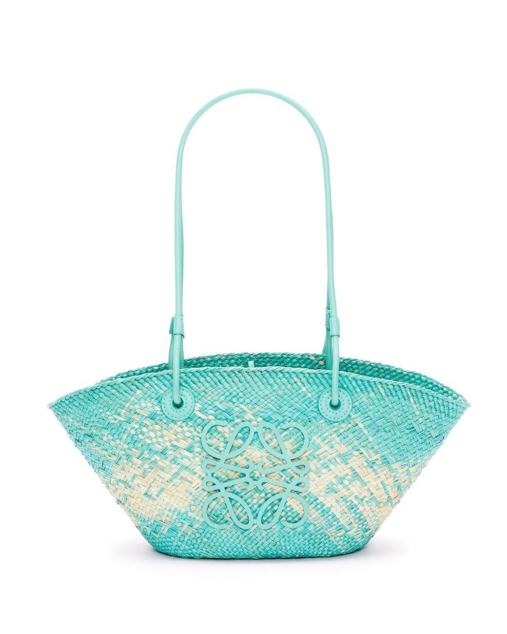 Loewe-Paulas Ibiza Anagram-logo Ombré-raffia Basket Bag in Black