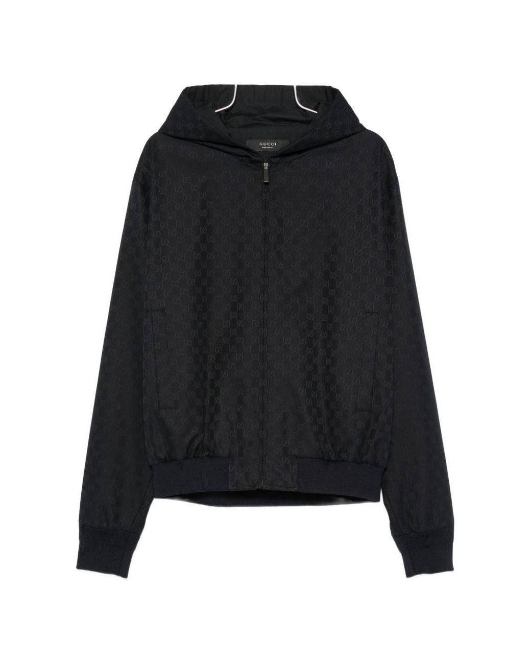 Gucci Black Gg Cotton Blouson Jacket