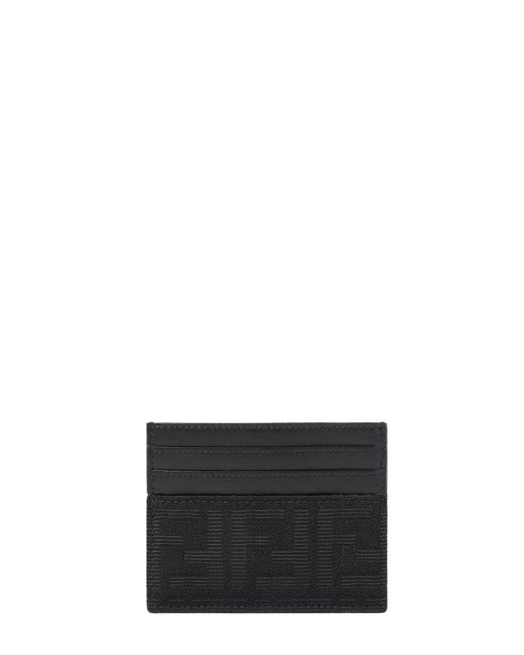 Fendi White Ff Card Holder for men