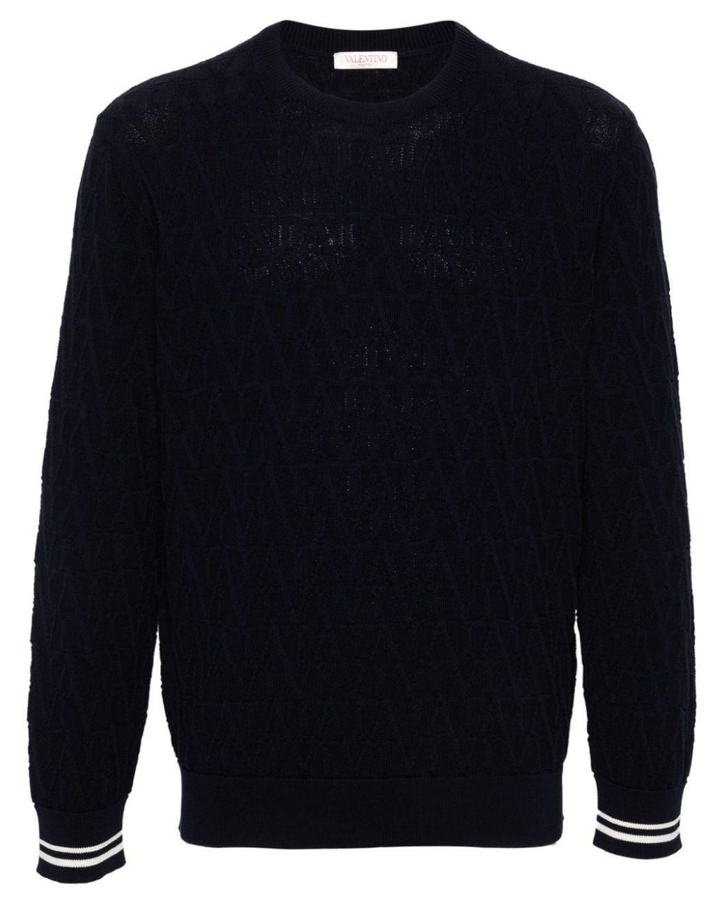 Valentino Blue T-Shirt With Logo for men