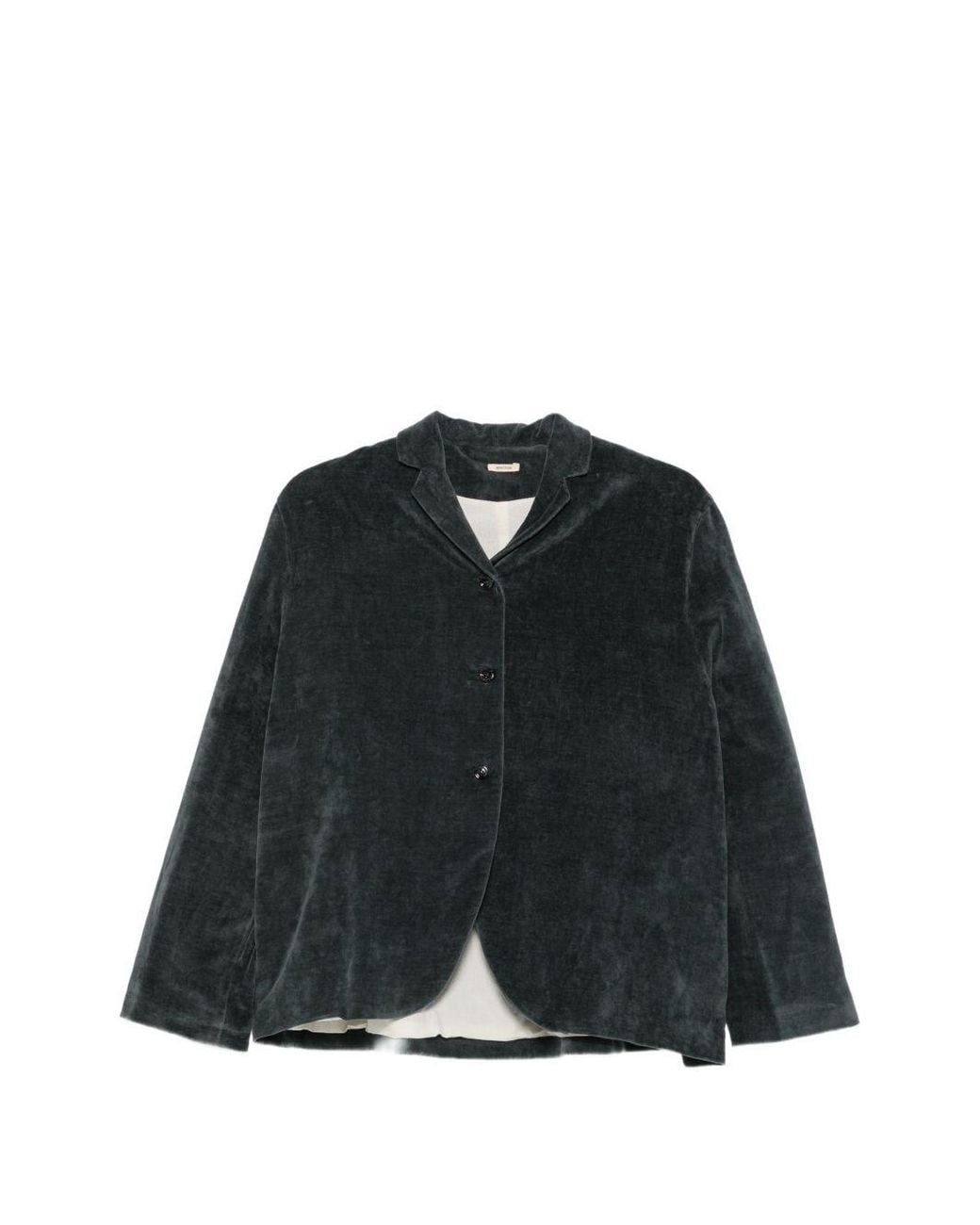 Apuntob Black Cotton And Linen Jacket