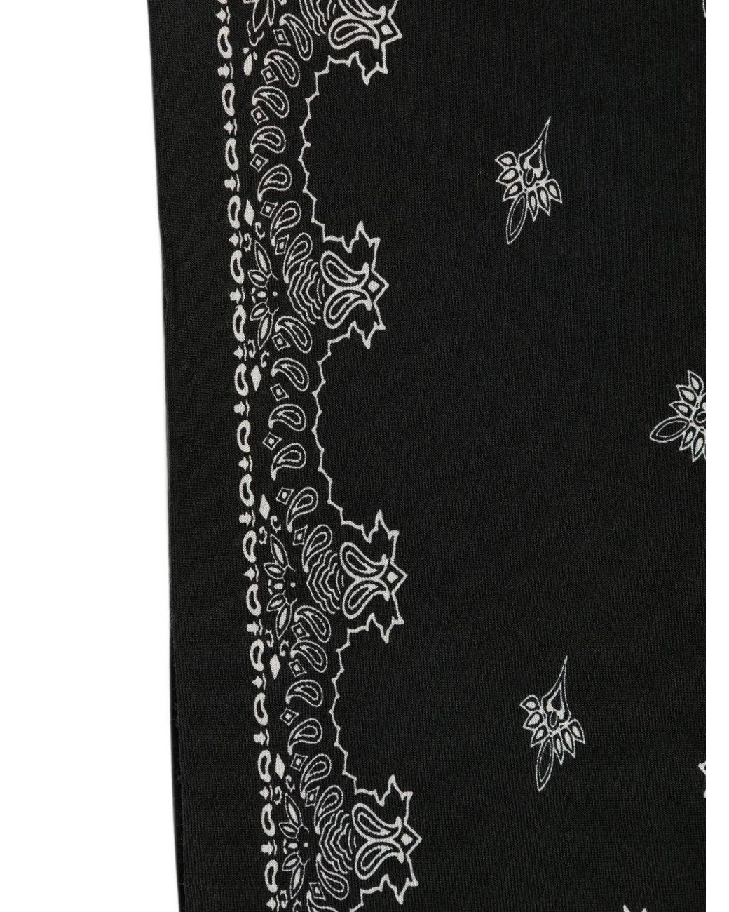 Destin Black Printed Bandana Foulard