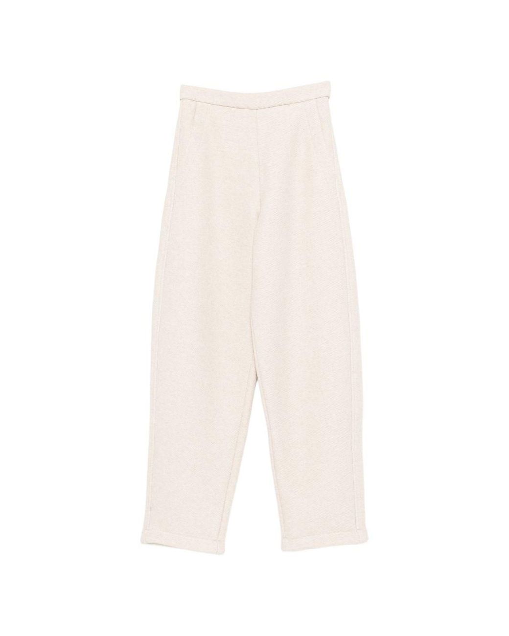 Max Mara White Cotton Sweatpants