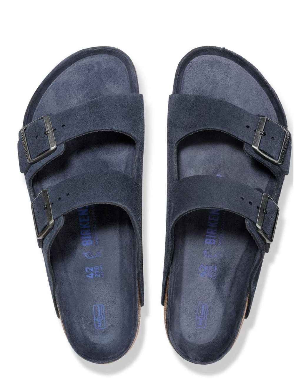 Birkenstock Blue Arizona Slides