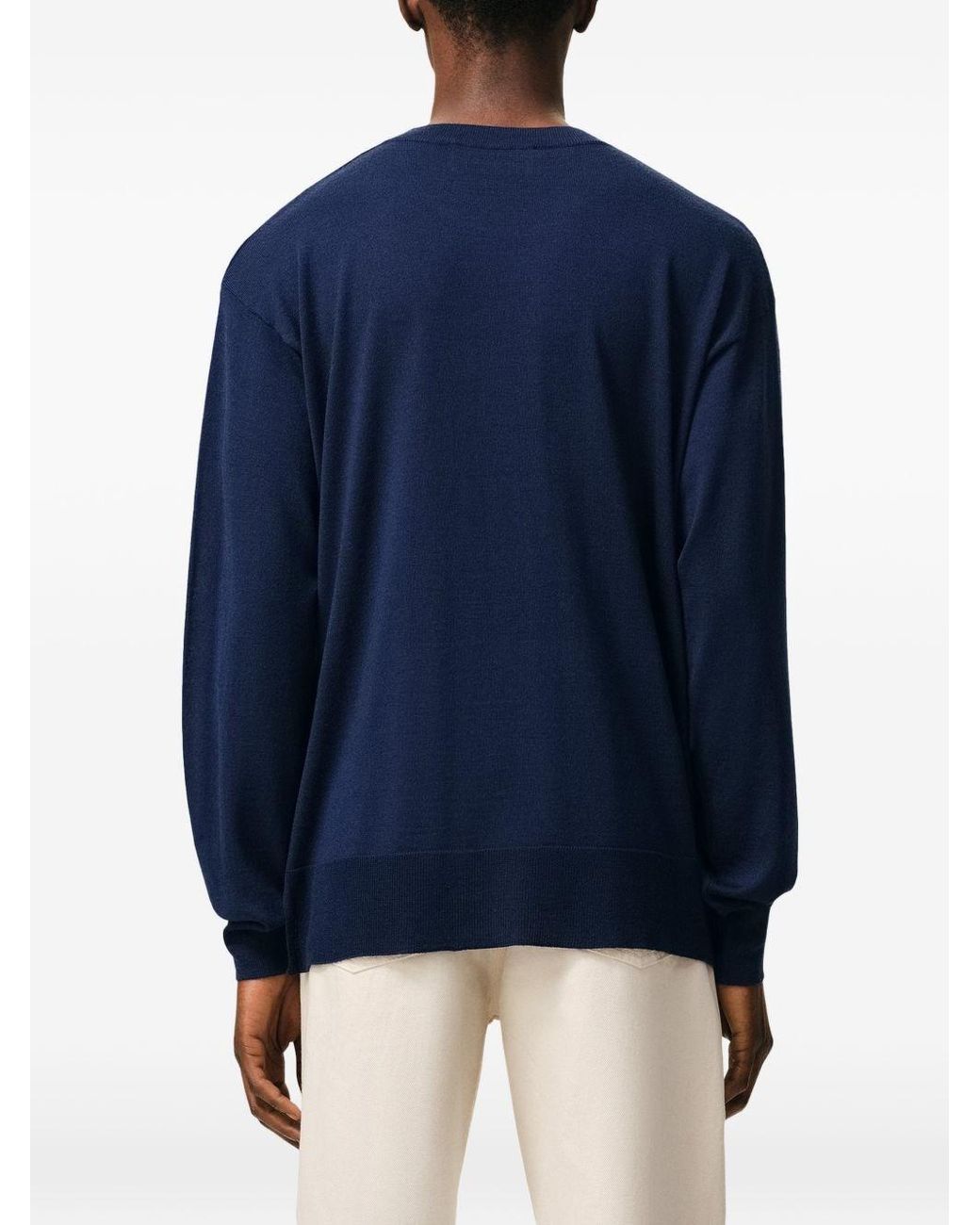 AMI Blue Ami De Coeur Sweater for men