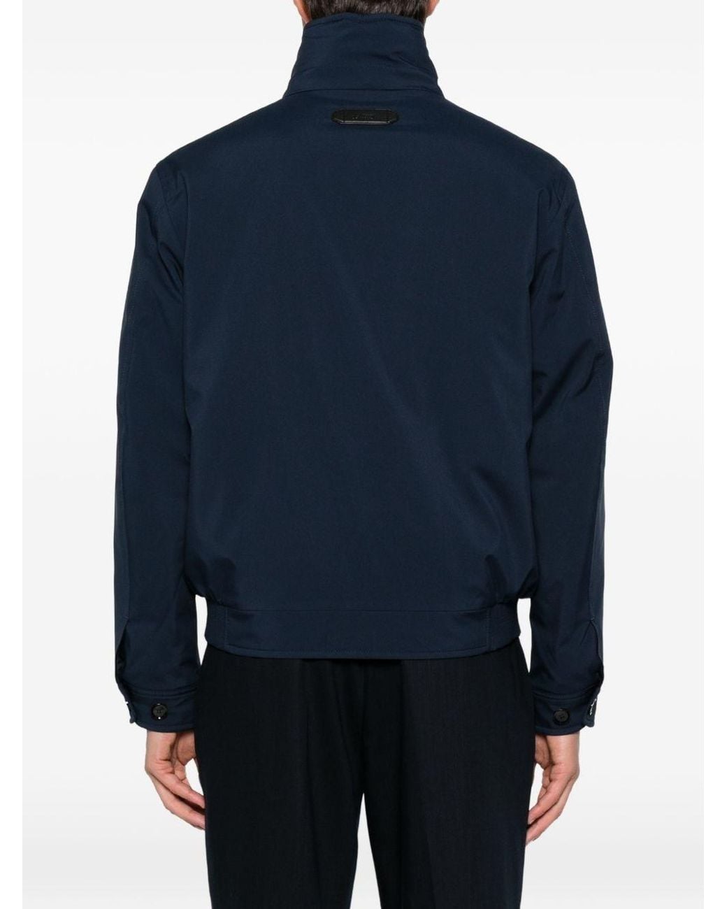 Brioni Blue Nylon Blouson Jacket for men