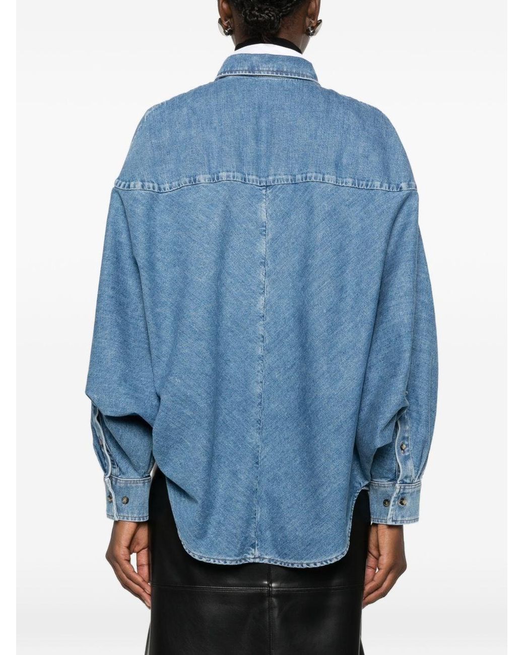 Loewe Blue Anagram Denim Shirt