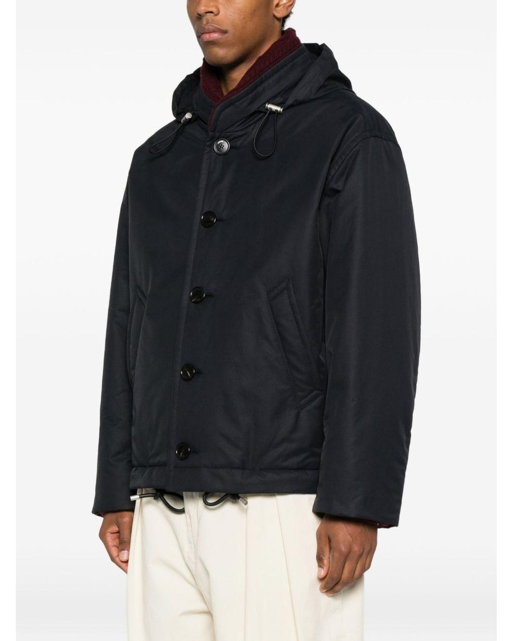 Loewe Blue Nylon Padded Jacket for men