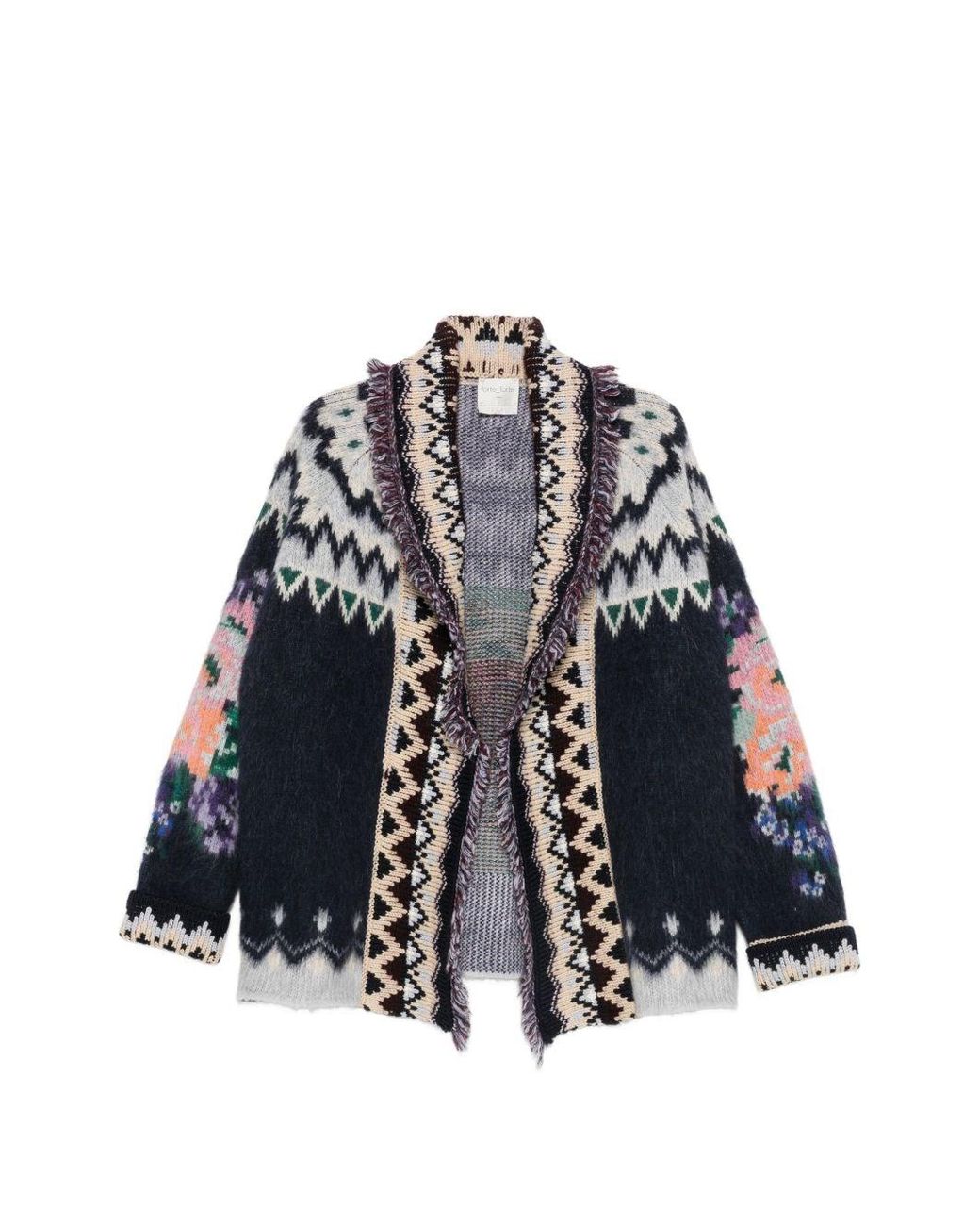 Forte_forte Blue Wool Oversized Cardigan