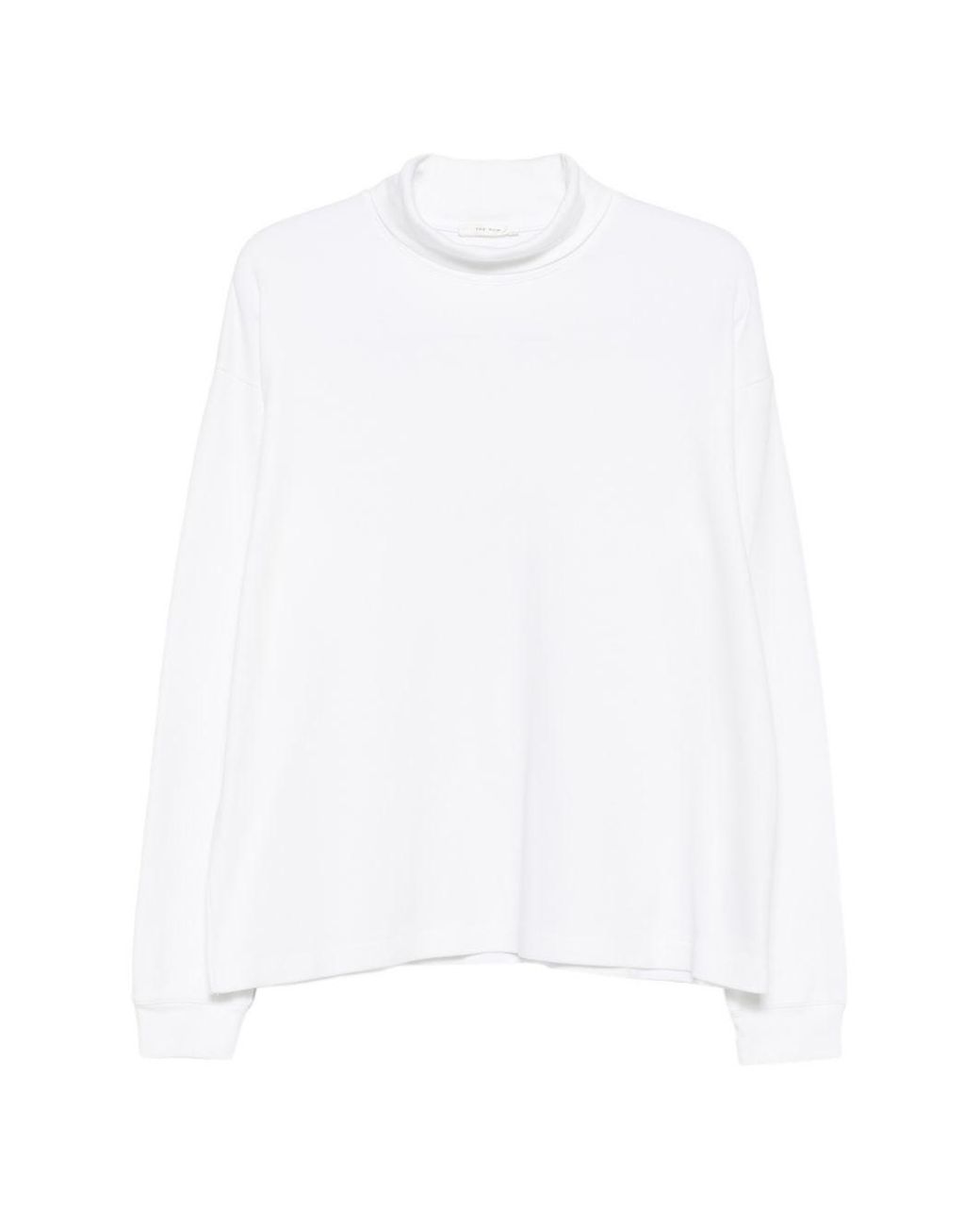 The Row White Kelta Cotton Sweater
