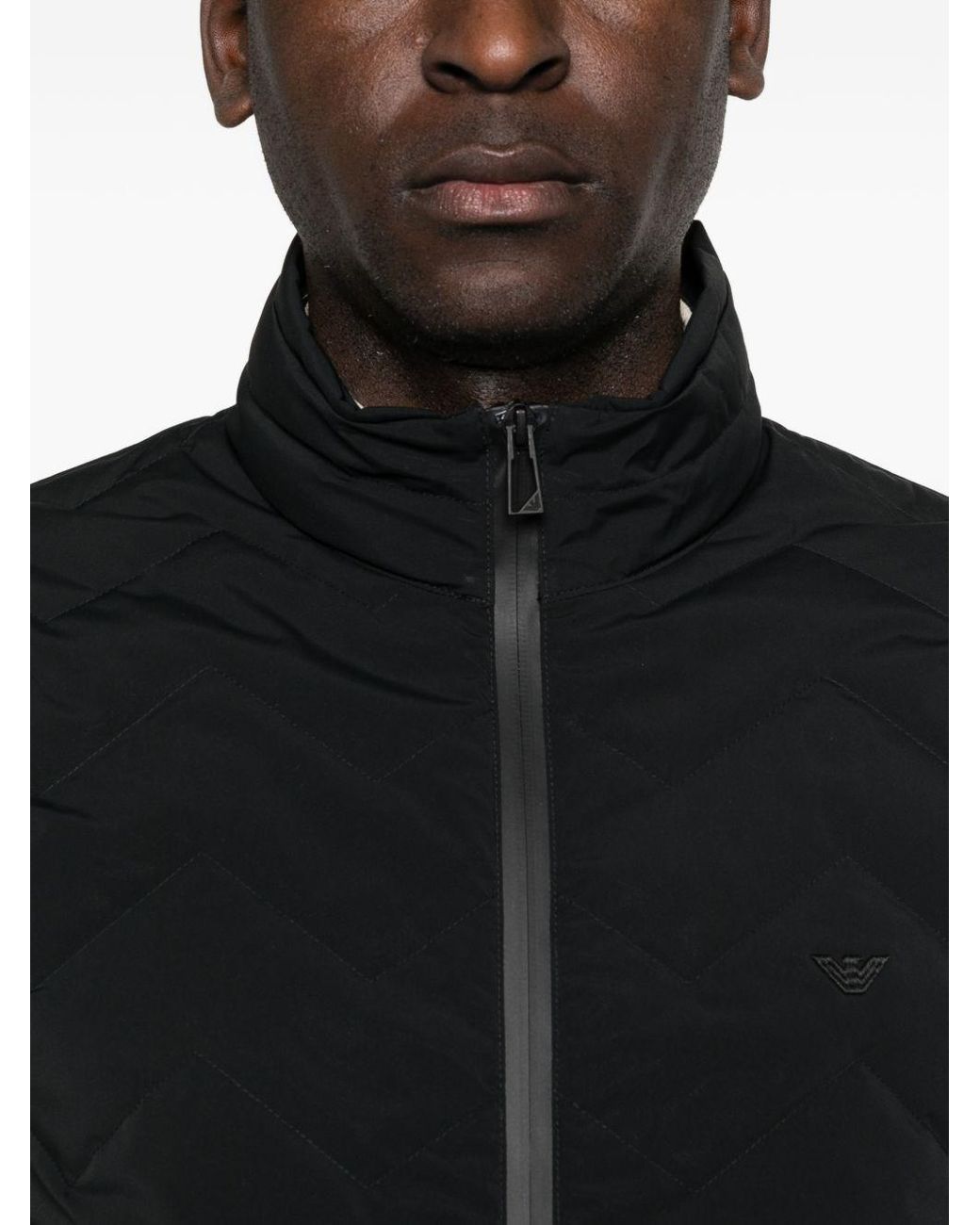 Emporio Armani Black Down Vest for men