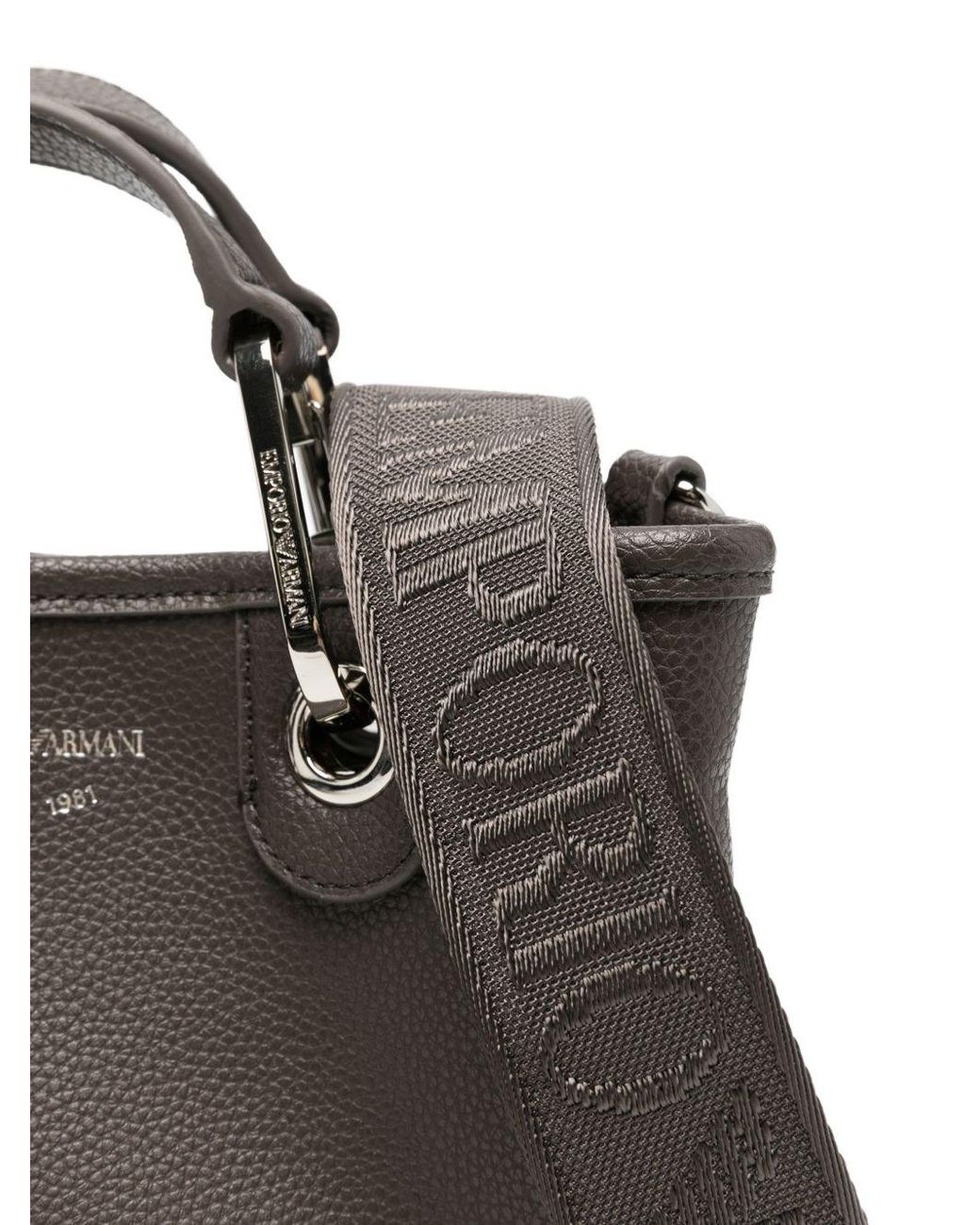 Emporio Armani Black Myea Xs Tote Bag