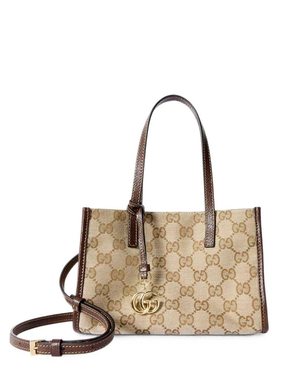 Mini Tote Gg By di Gucci in Natural