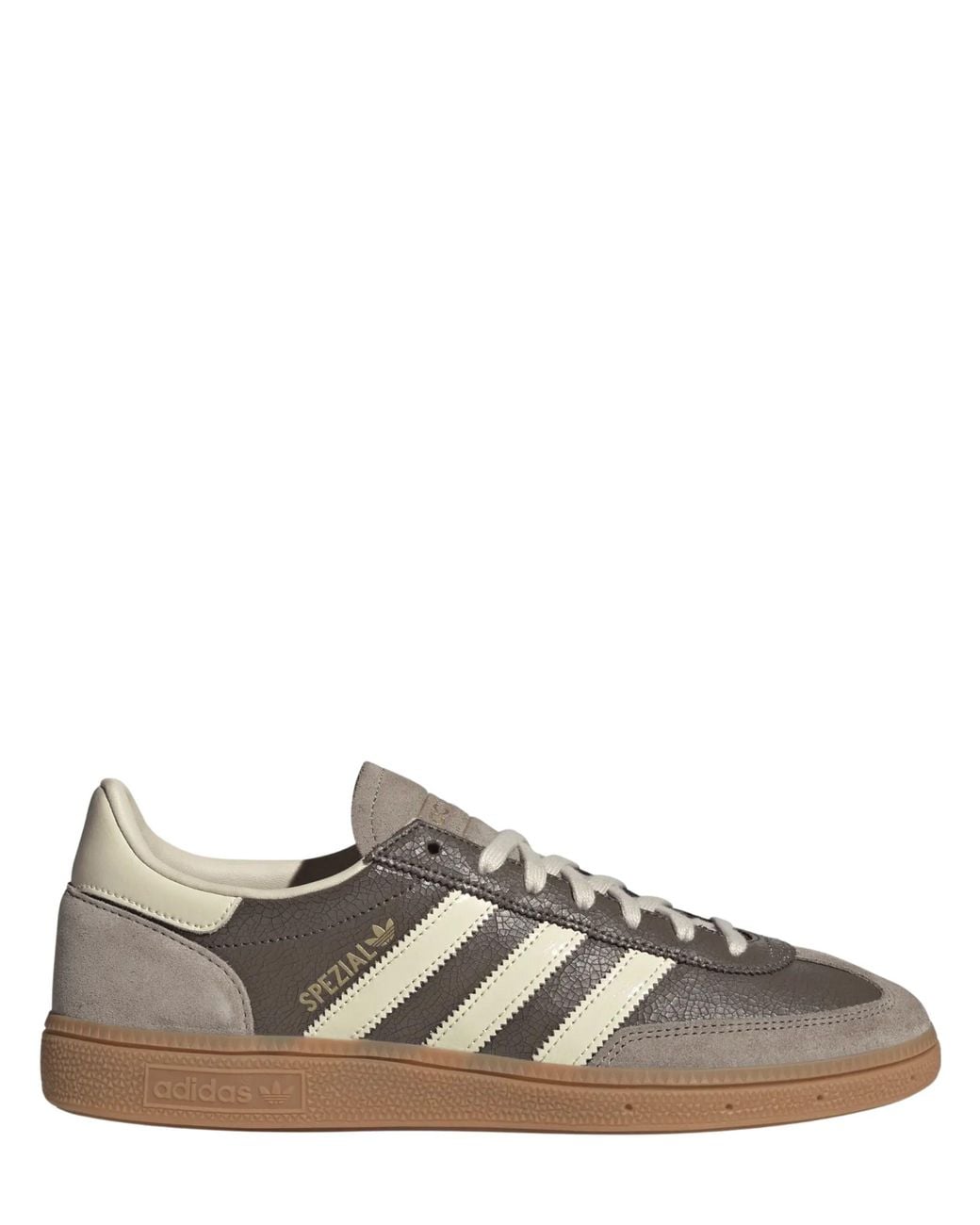 Adidas Brown 100% Leather Sneakers for men