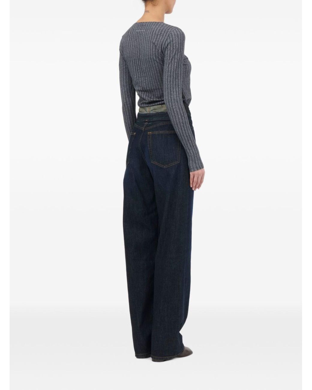 MM6 by Maison Margiela Blue Denim Cotton Jeans