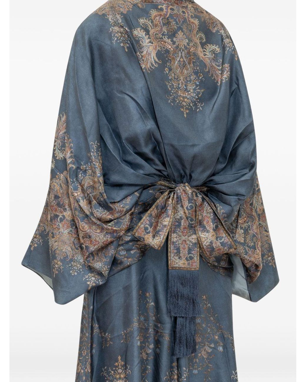 Zimmermann Blue Valiant Silk Long Dress