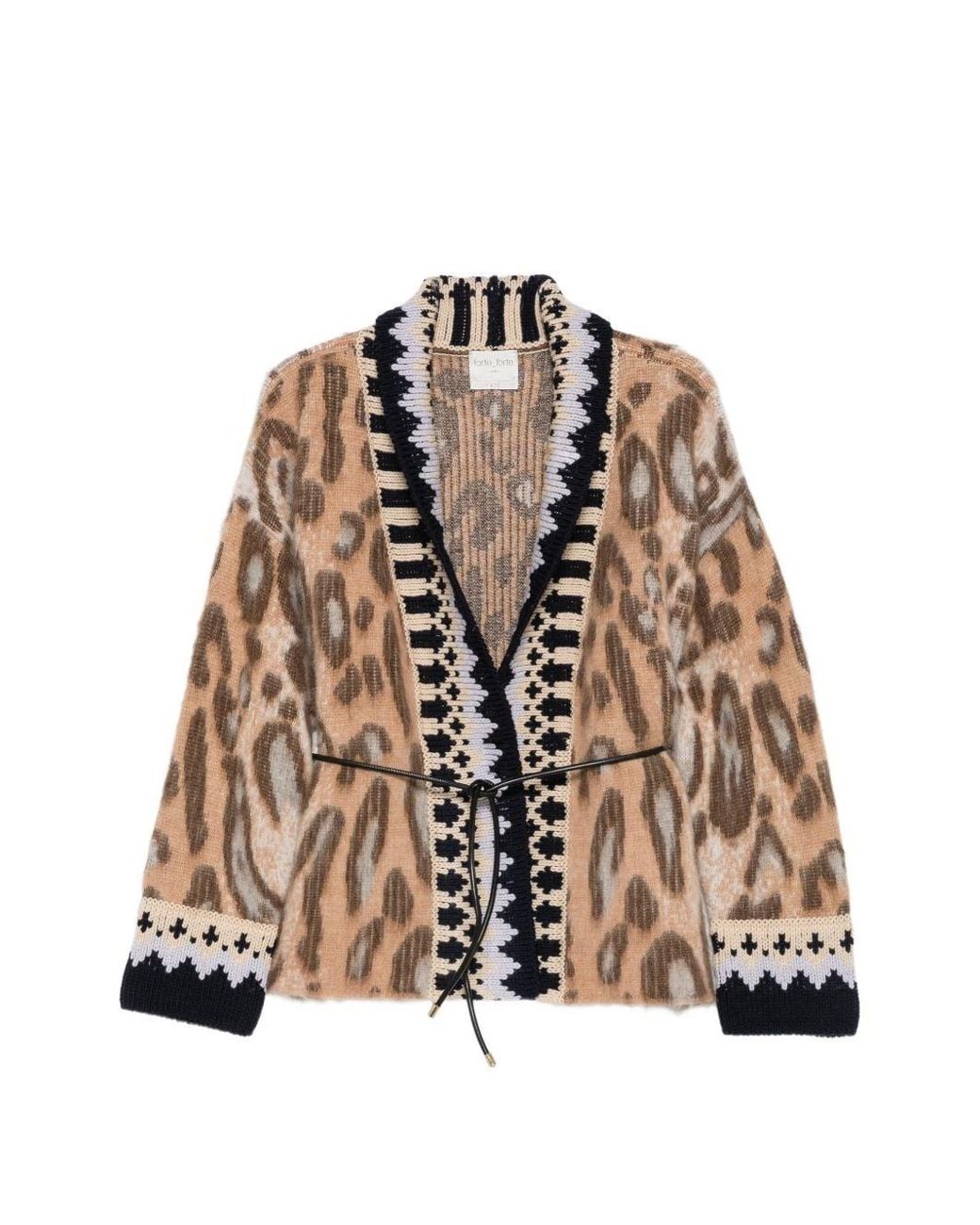 Forte_forte Brown Wool Oversized Cardigan