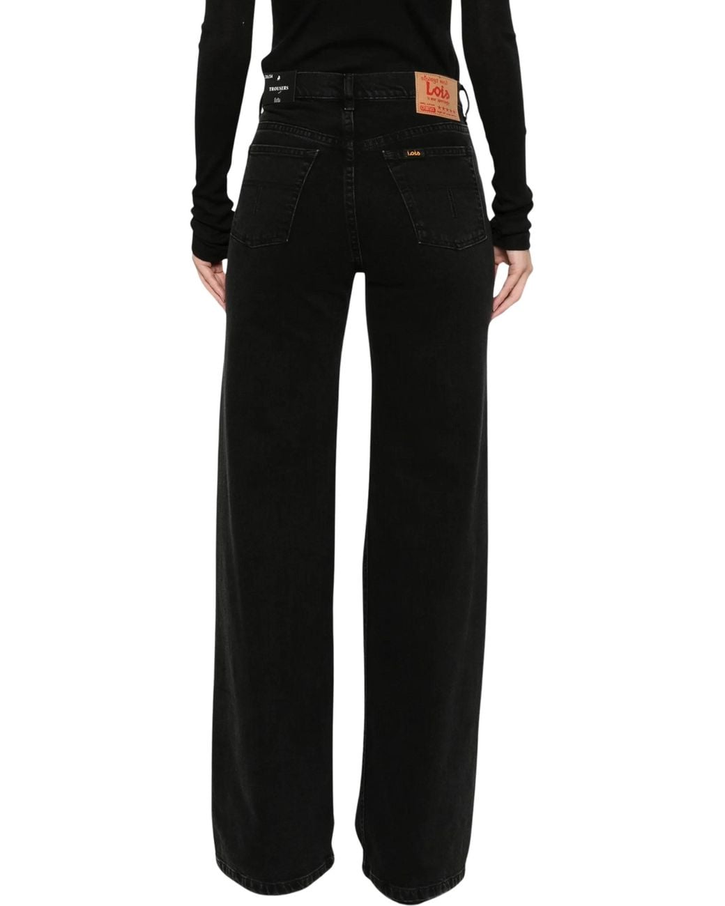 Lois Black Lindsay Wide-Leg Jeans