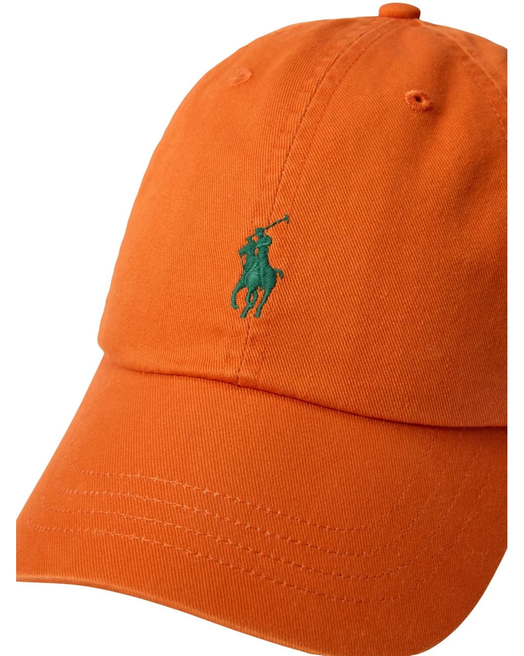 Polo Ralph Lauren Orange Pony-Embroidered Baseball Cap for men