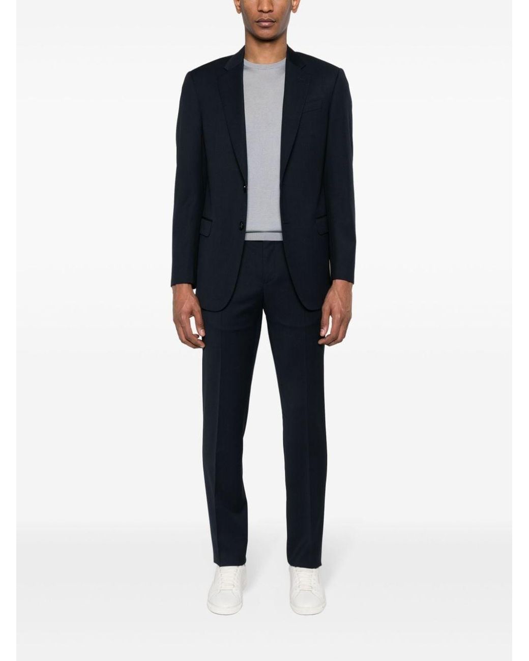 Giorgio Armani Blue Virgin Wool Suit for men