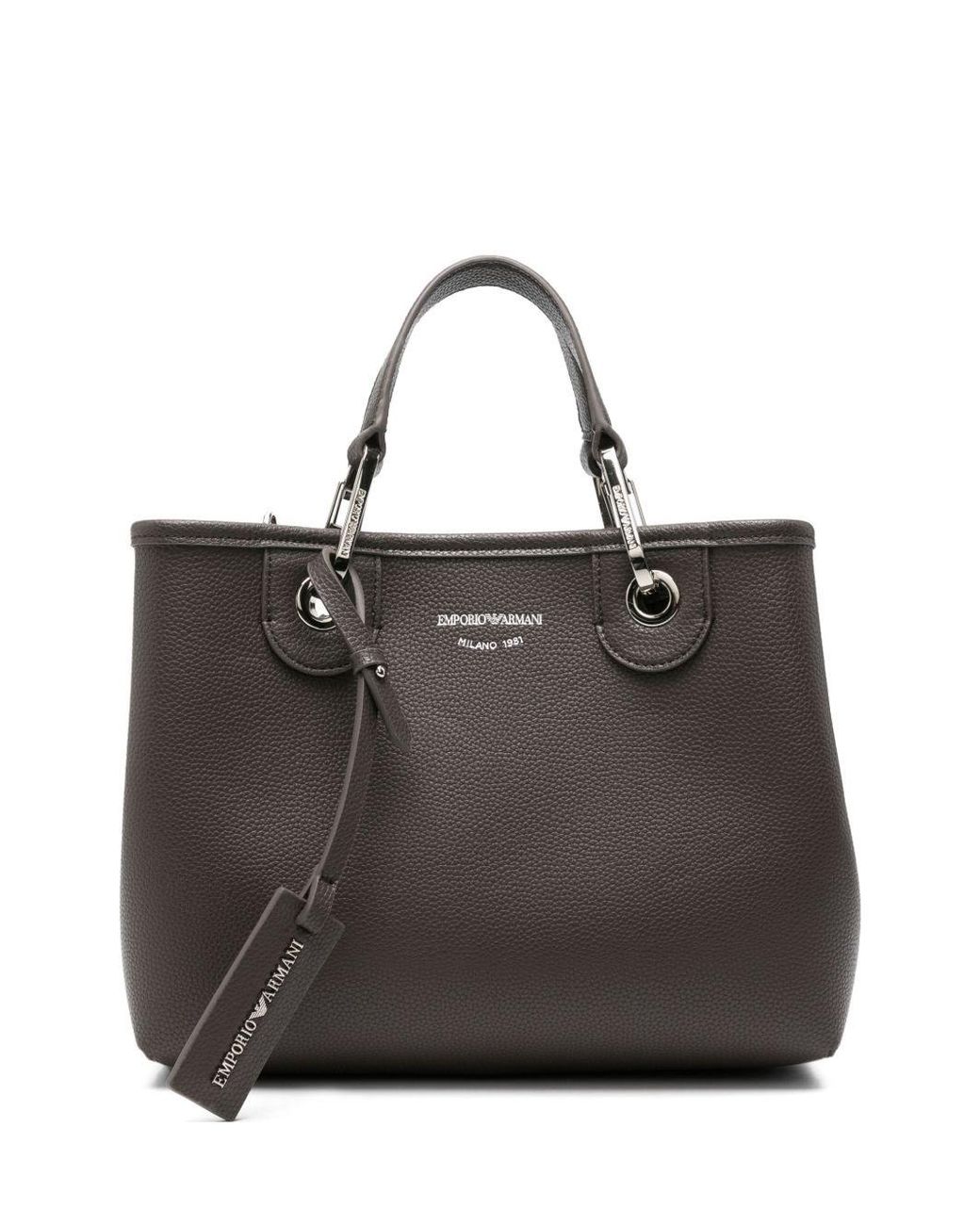 Emporio Armani Black Myea Small Tote Bag