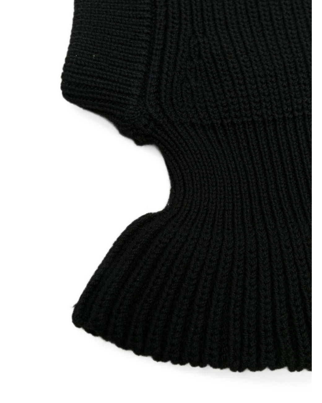 Lemaire Black Wool Hood