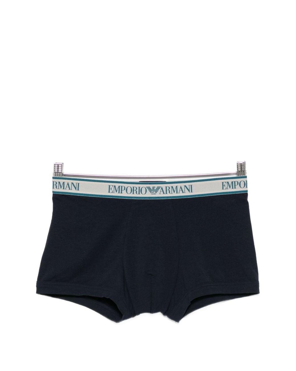 Emporio Armani Blue Logo Trunk Briefs for men