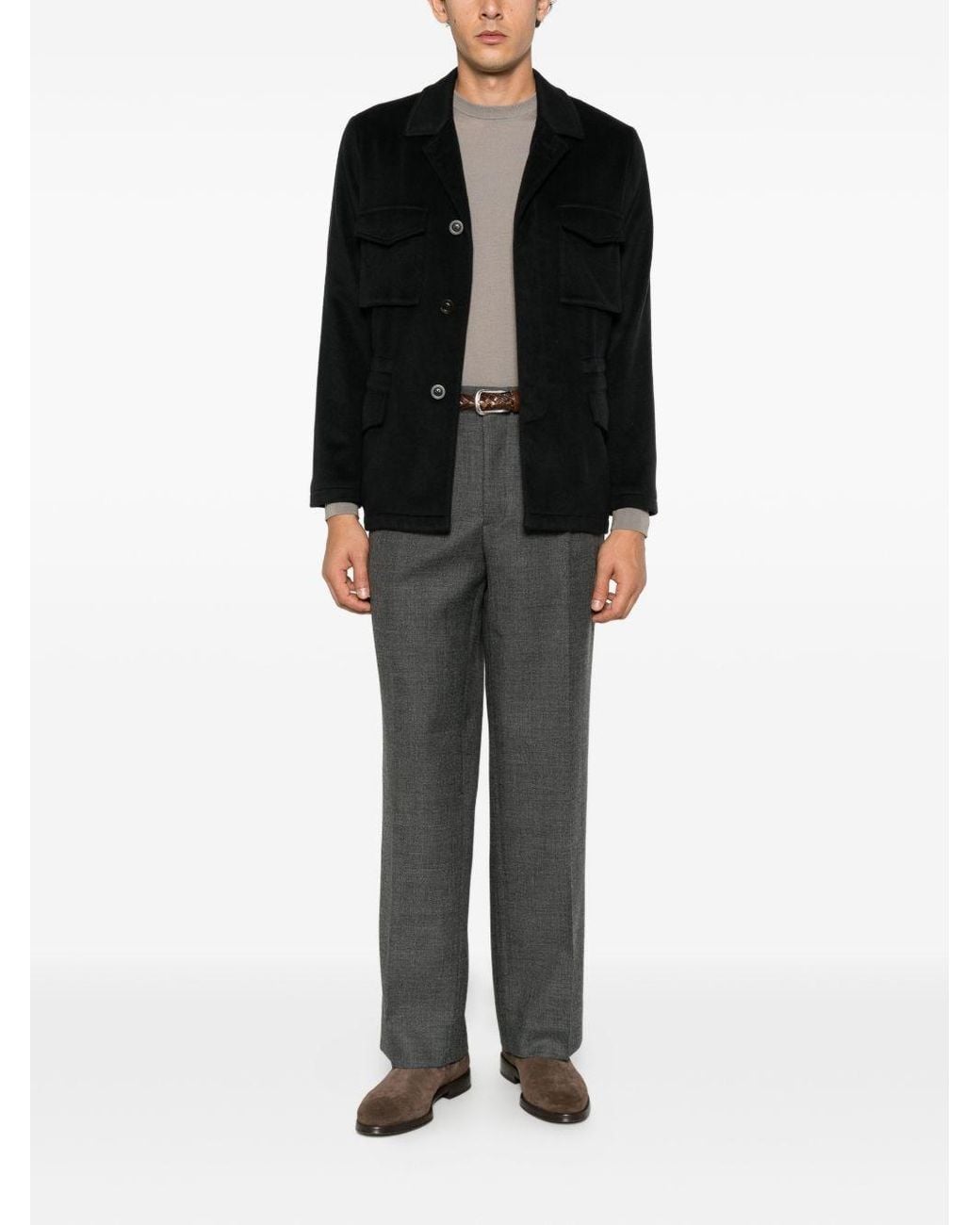 Boglioli Black Cashmere Jacket for men