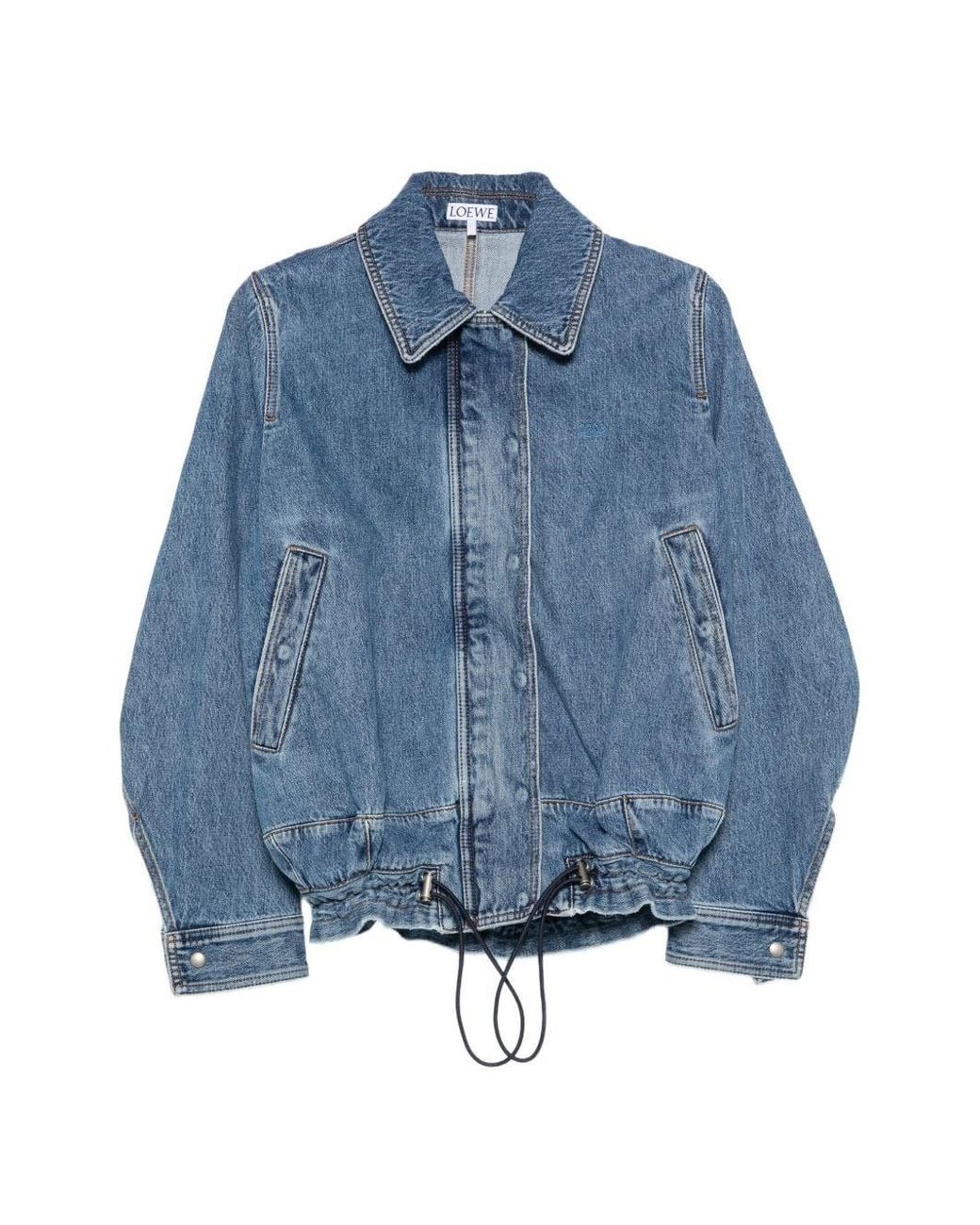 Loewe Blue Drawstring Denim Jacket