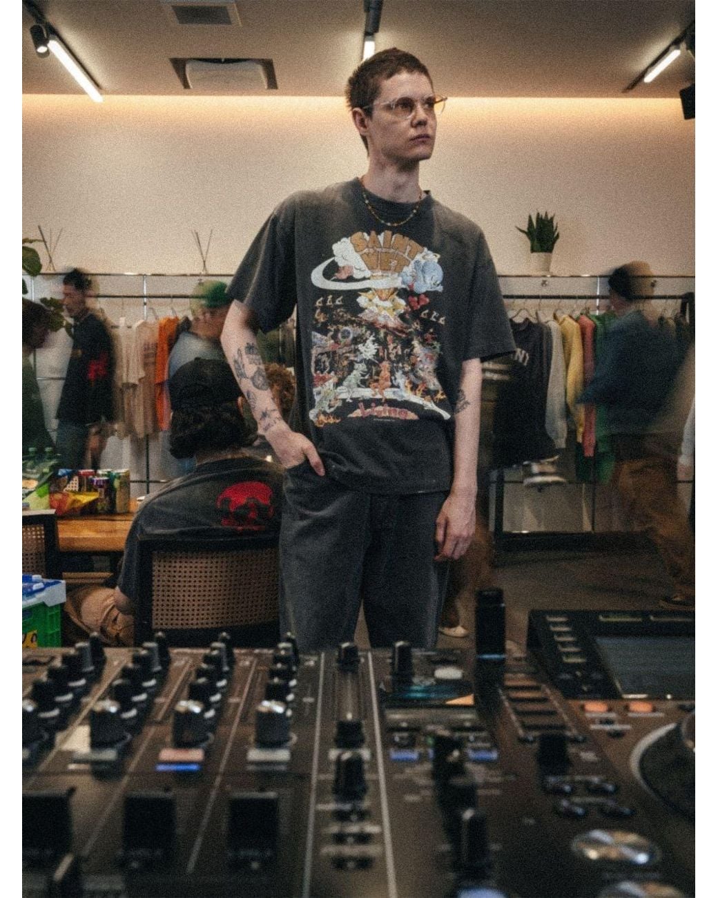 SAINT Mxxxxxx Gray Living T-Shirt for men