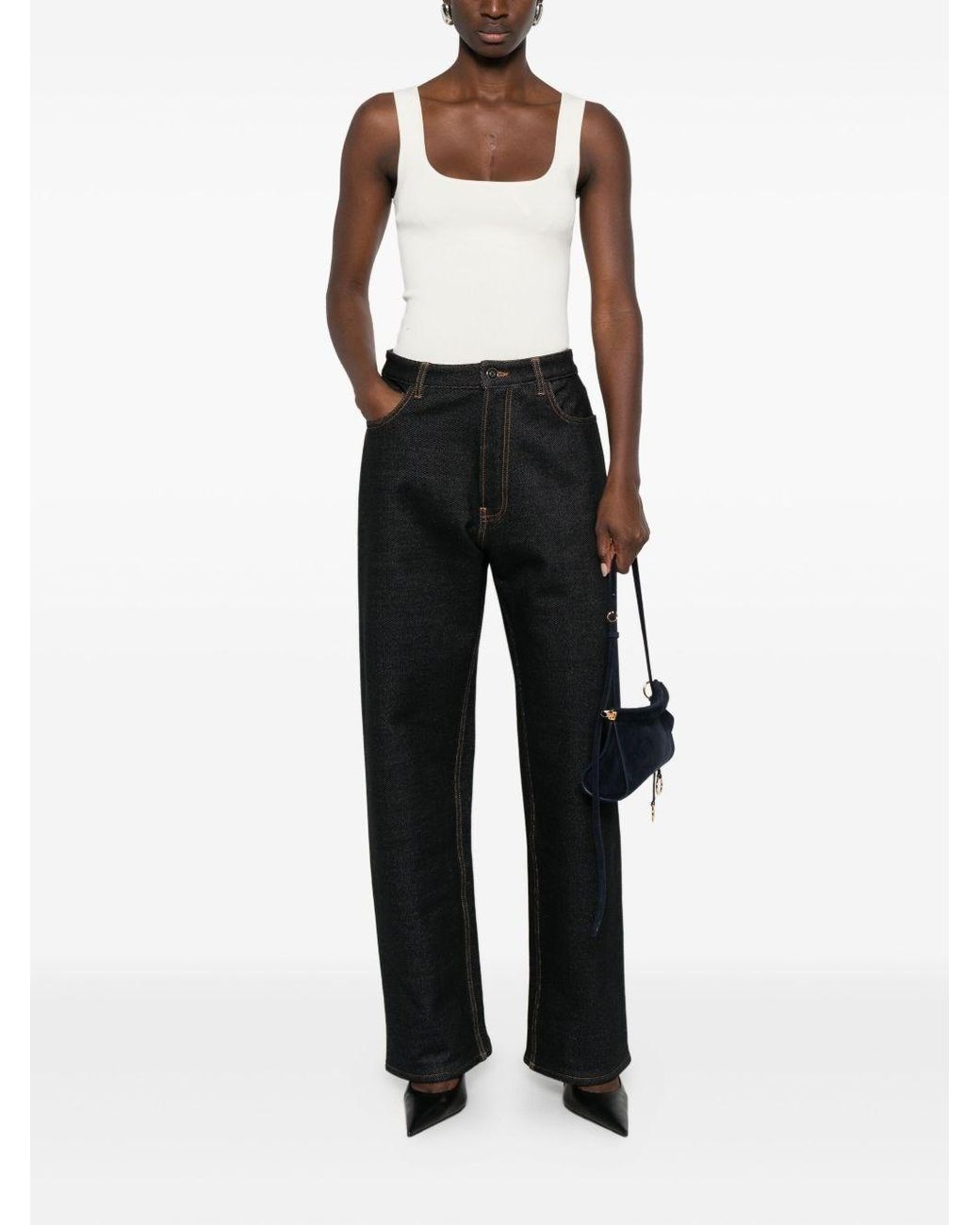 Alaïa Black Denim Cotton Jeans