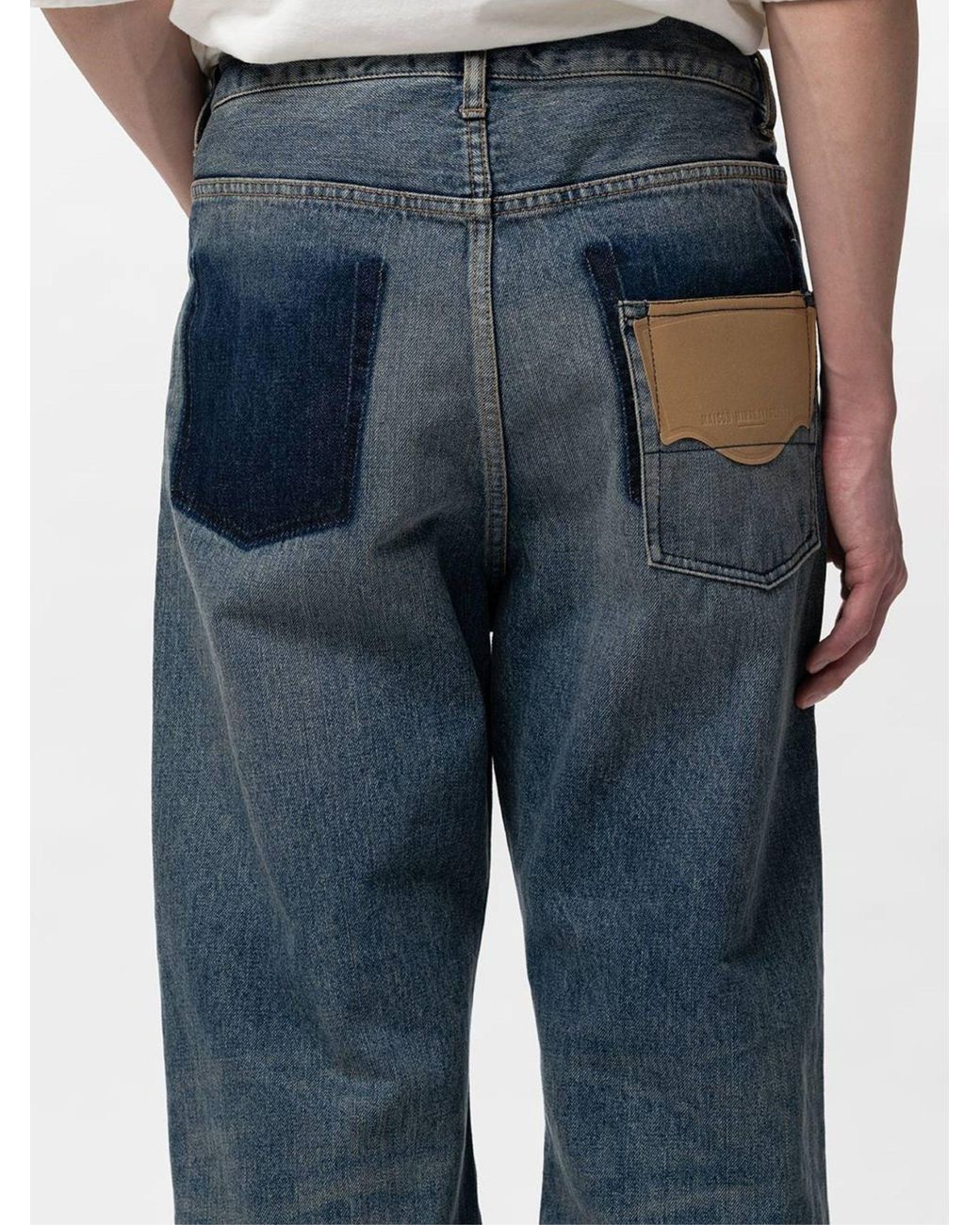 Maison Mihara Yasuhiro Blue Flared Jeans for men