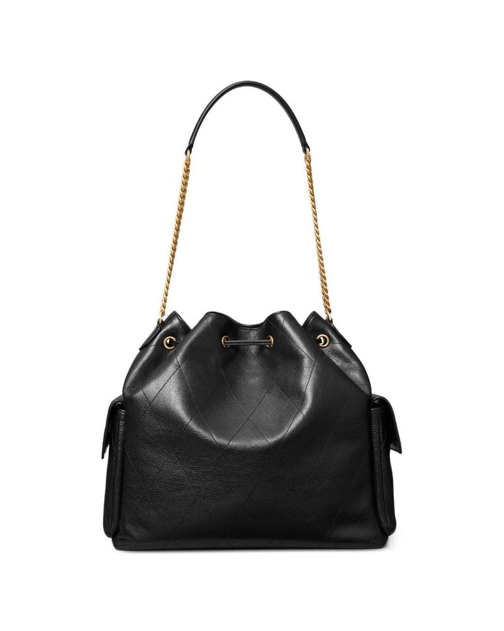 Tory Burch Black Grand Sac À Bandoulière Matelassé Charlie