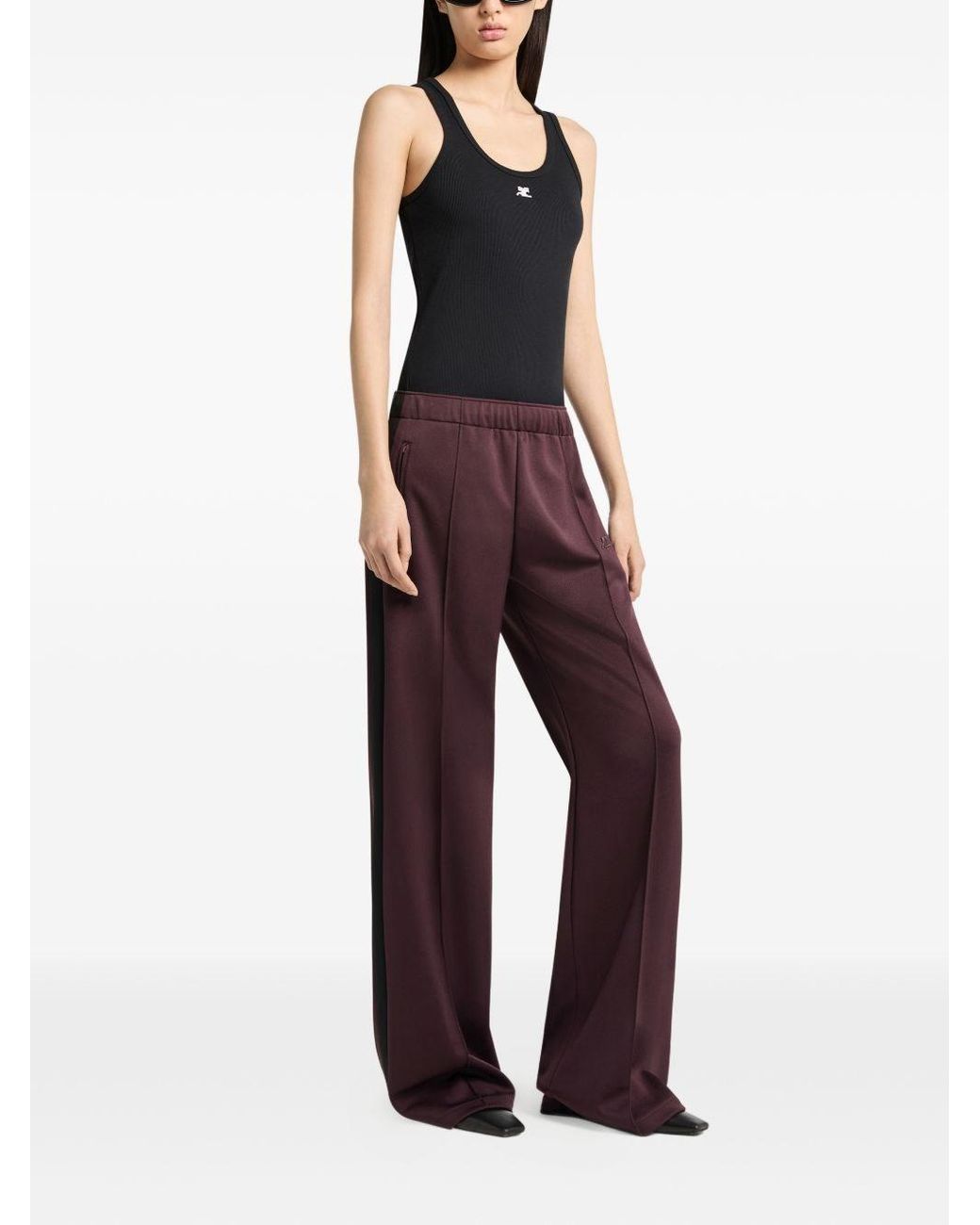 Courreges Purple Bicolor Sweatpants