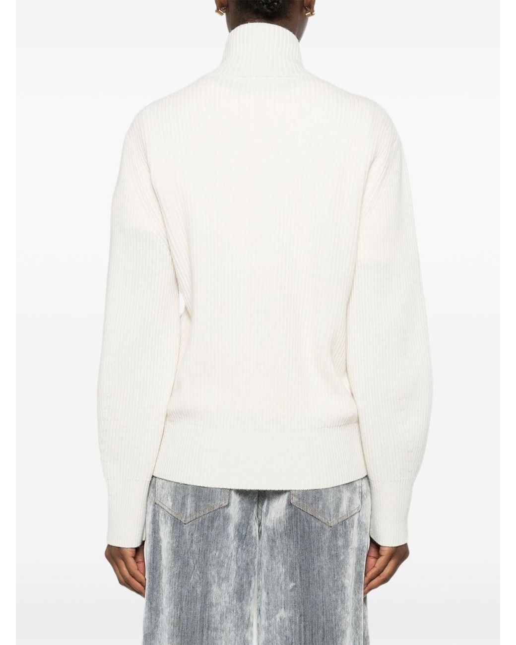 Forte_forte White Wool And Cashmere Sweater