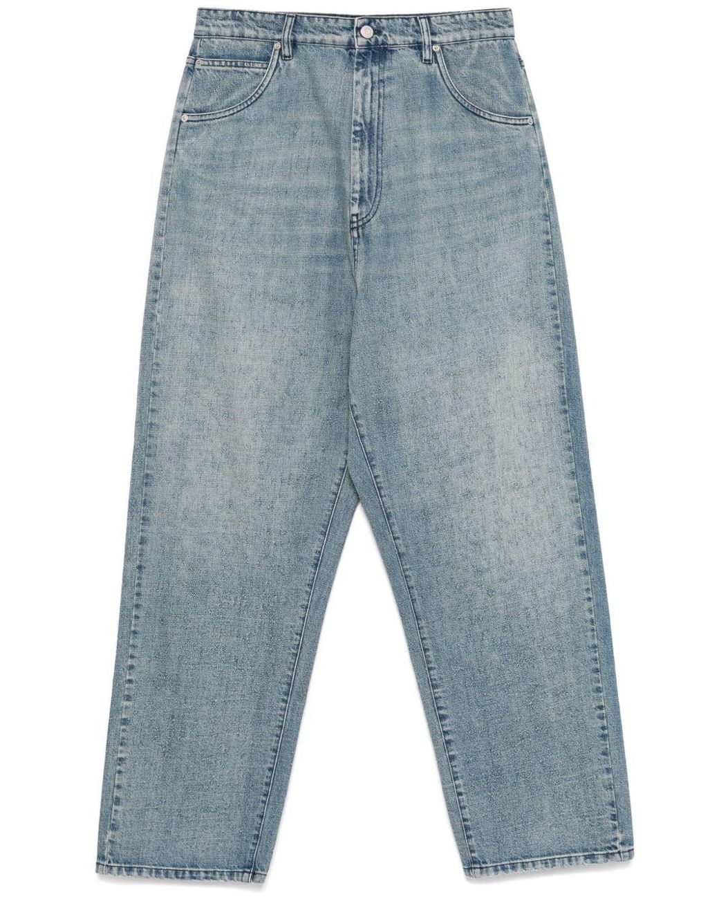 NAMACHEKO Blue Denim Hand Pilled Wide for men
