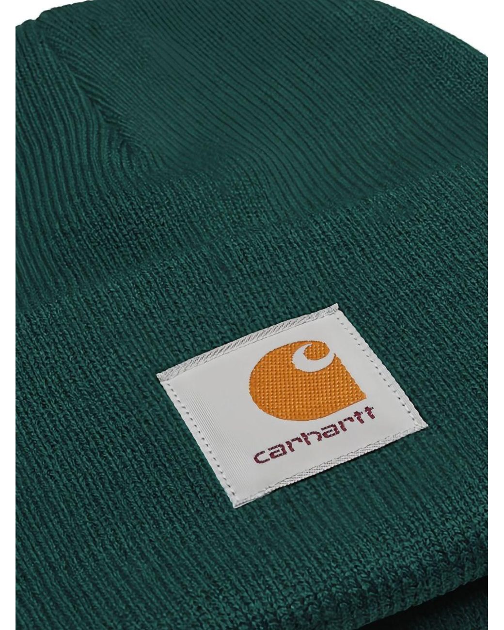 Carhartt Green Logo Beanie for men