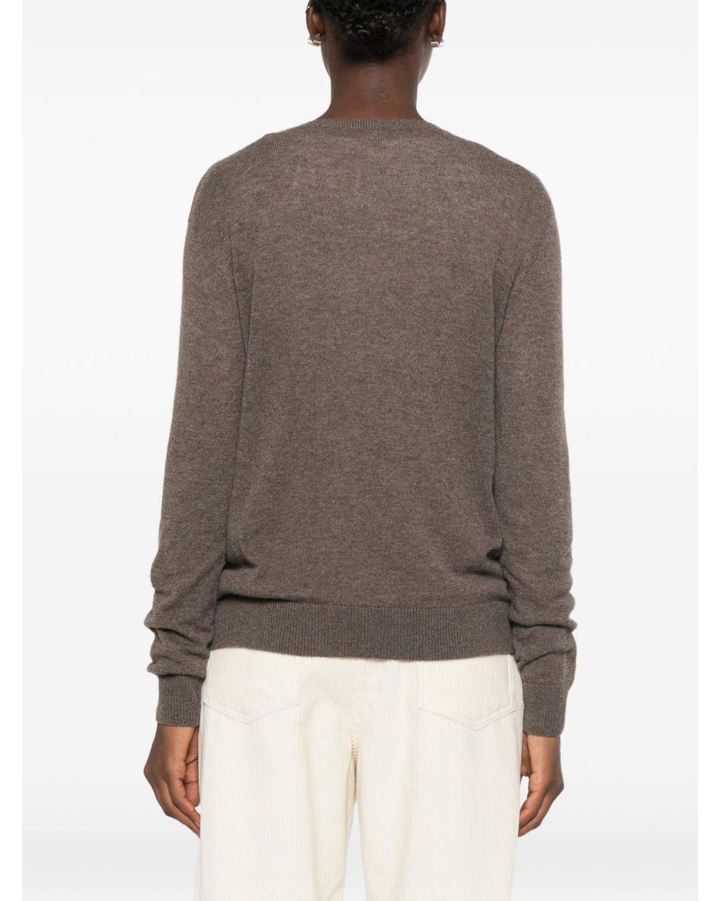 The Row Brown Phora Cashmere Sweater