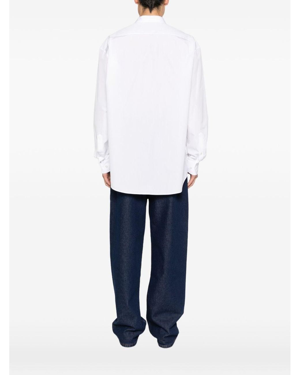 The Row White Nilo Cotton Shirt for men