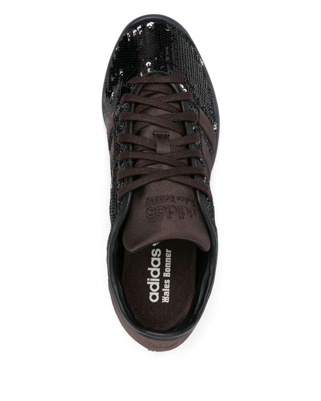 Adidas by Wales Bonner Black Sequined Sneakers for men