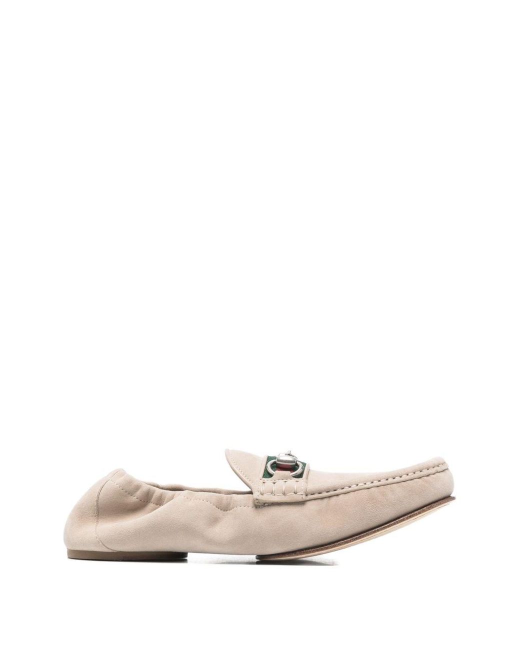 Gucci White Horsebit 1953 Leather Loafers for men