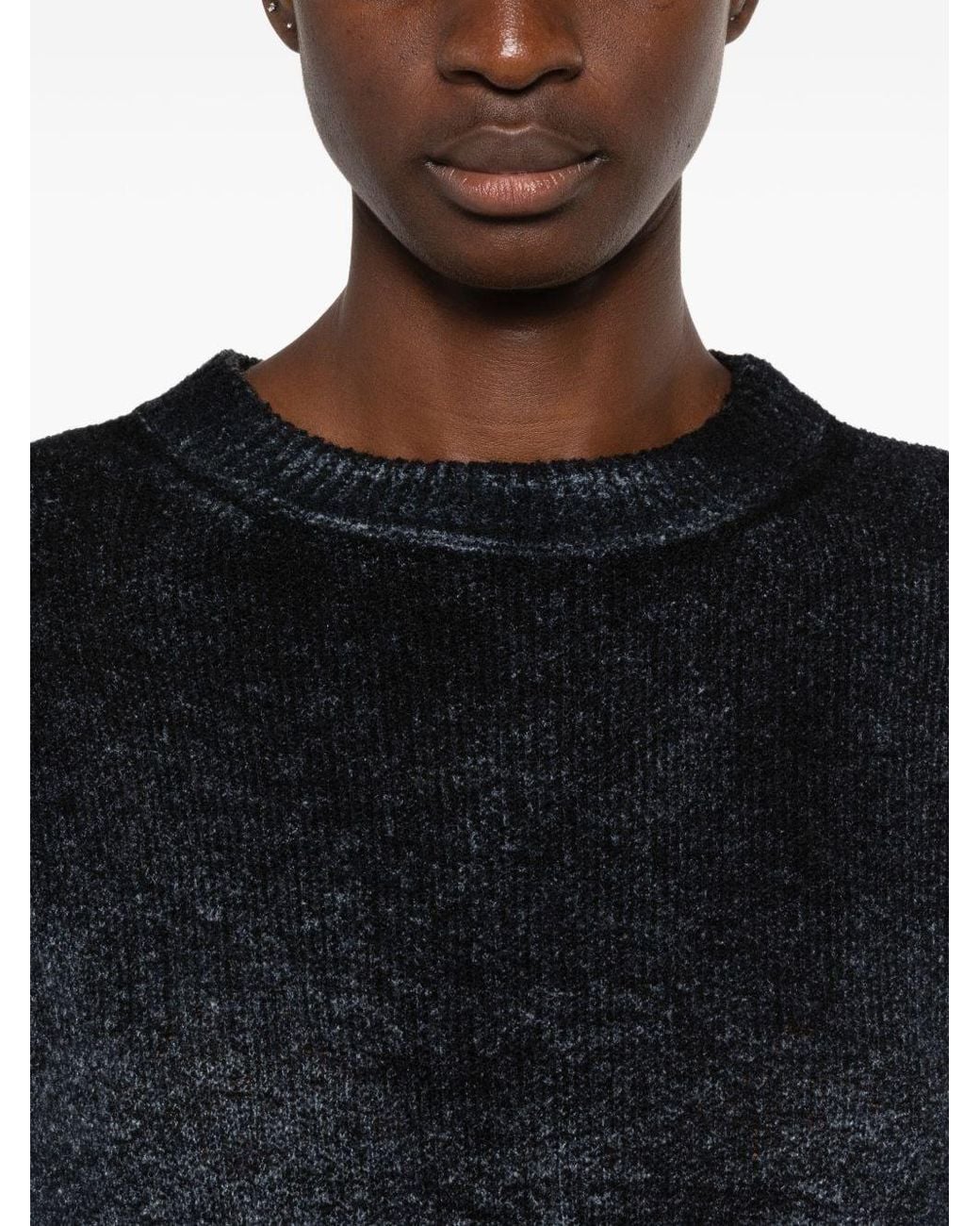 Avant Toi Black Wool Blend Oversized Jumper