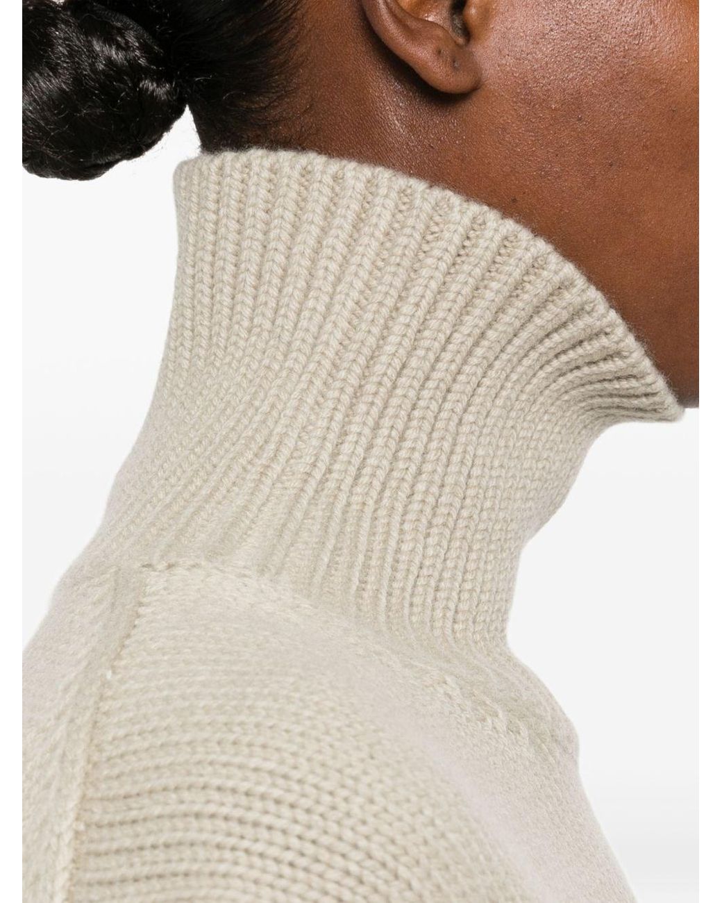 Totême Natural Wool Turtle-Neck Jumper
