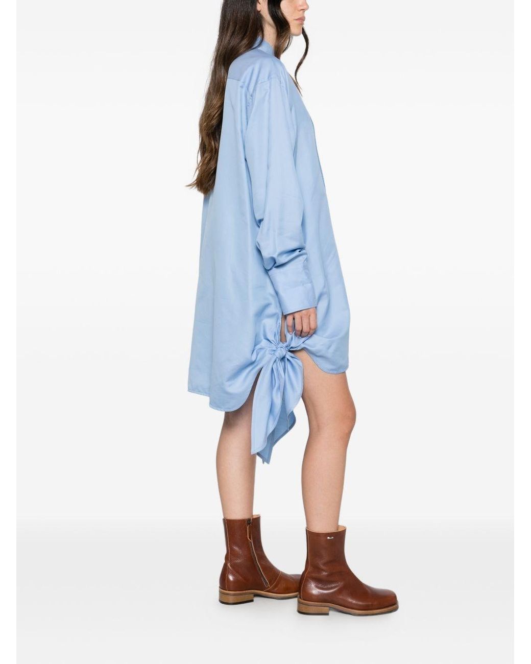 J.W. Anderson Blue Cotton Shirt Dress