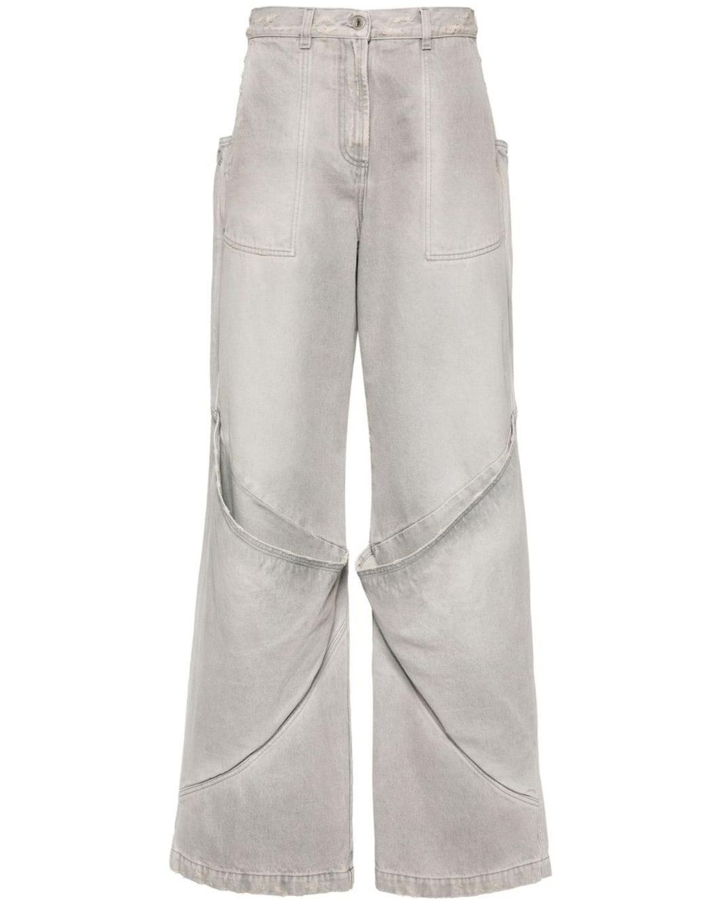The Attico Gray Pants