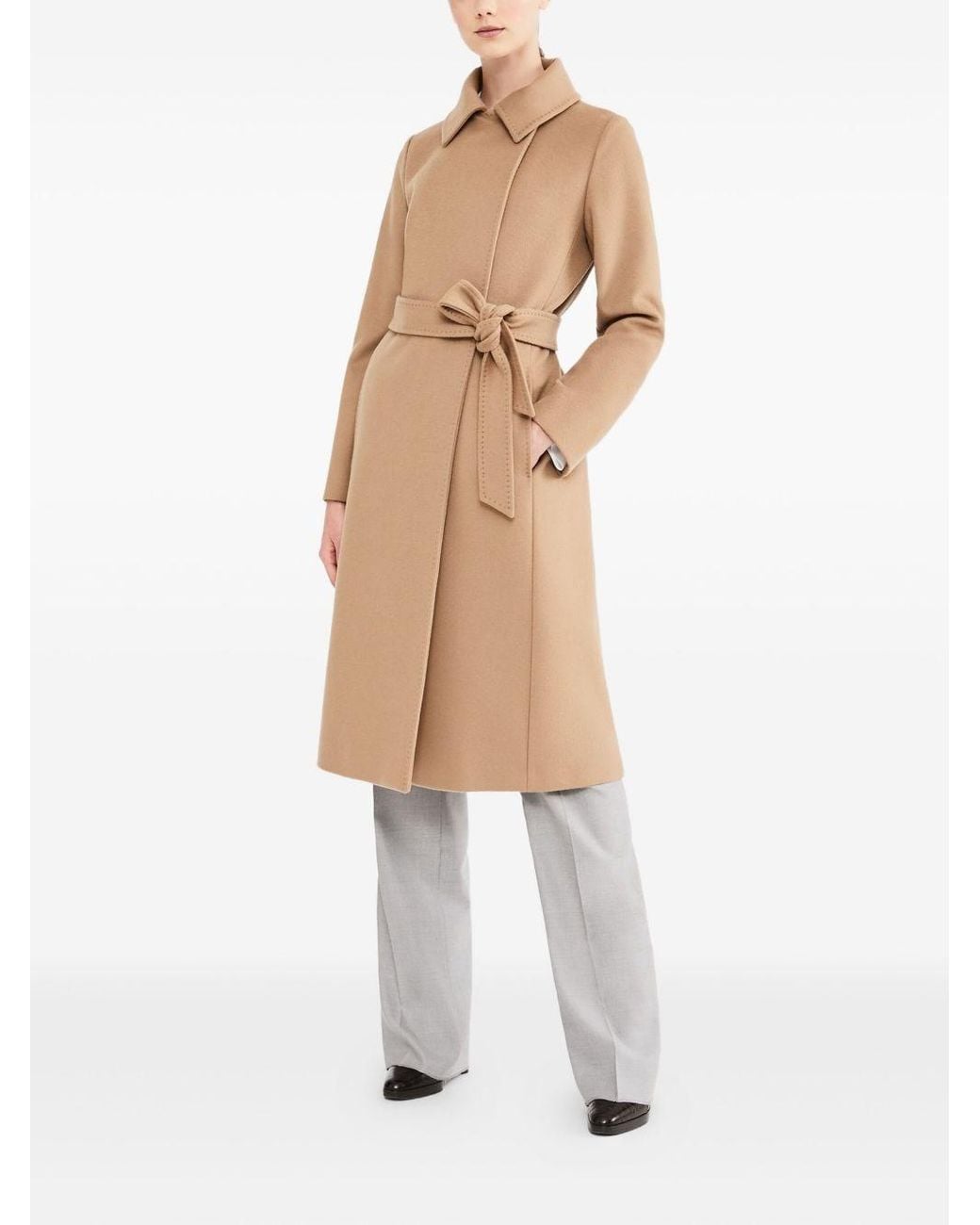 Max Mara Natural Wool Coat