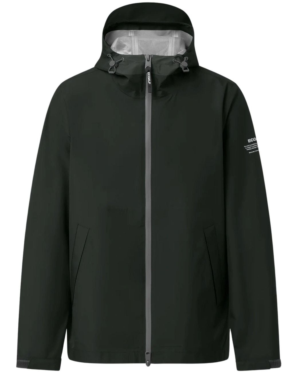 Ecoalf Black Diluvio Jacket for men