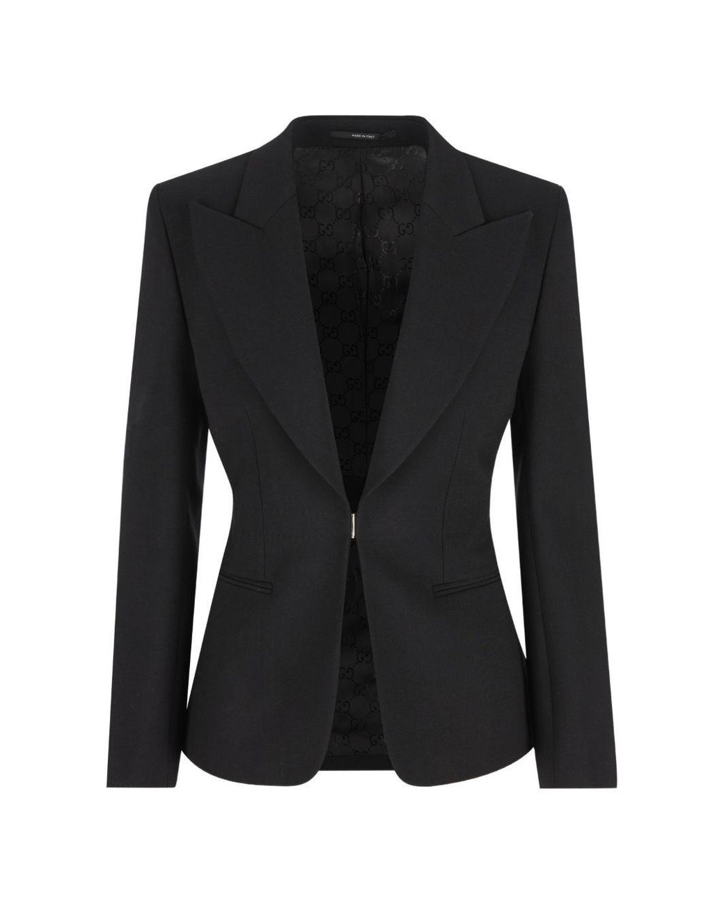Gucci Black Technical Stretch Blazer